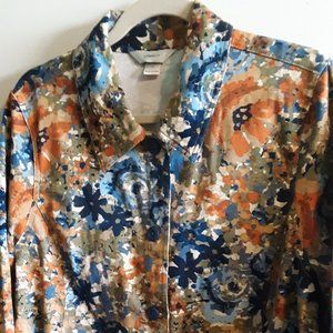CJ Banks X (14W) Floral Jacket